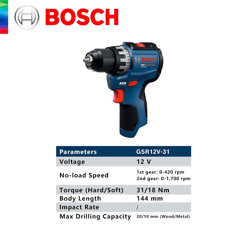 BOSCH GSR 12V-31 Professional  - Power Tools Wood recension och pris
