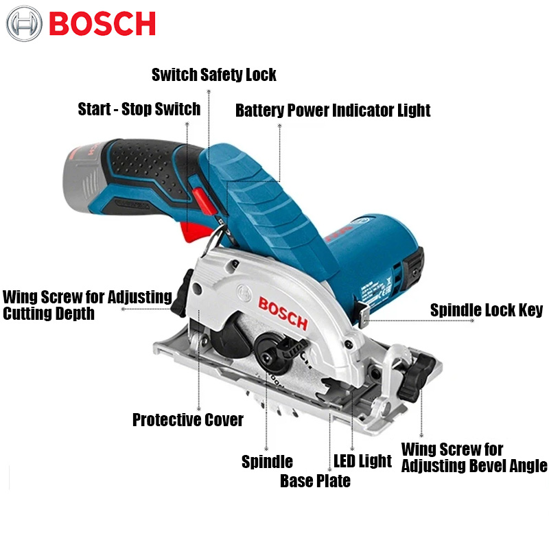 BOSCH GKS 12V-LI Electric Circ - Circular Saw Cordless recension och pris