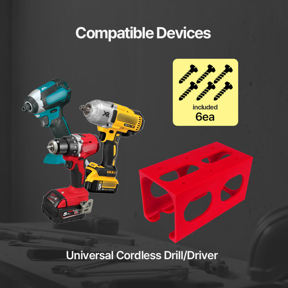 Universal 18V Drill Wall Mount - Power Tools Storage recension och pris