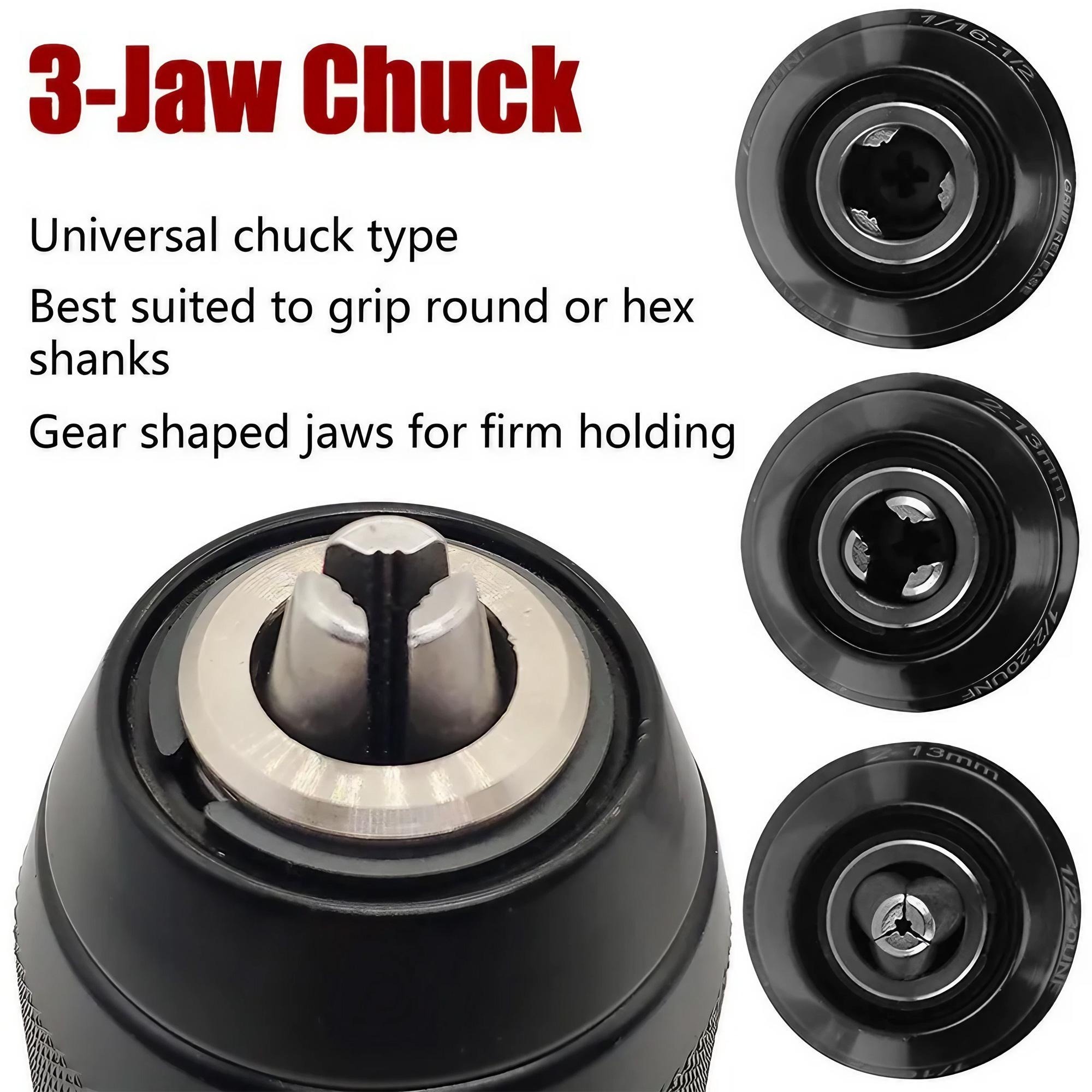 Keyless Drill Chuck Heavy Duty - Power Tools Kit Set recension och pris