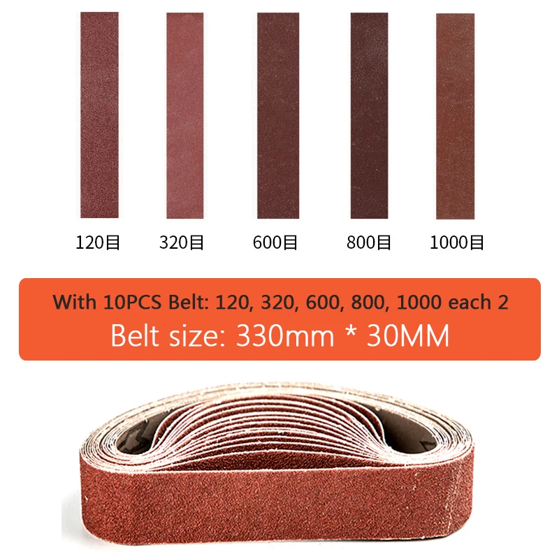 10PCS Abrasive Sanding Belts 3 - Power Tools Sander recension och pris
