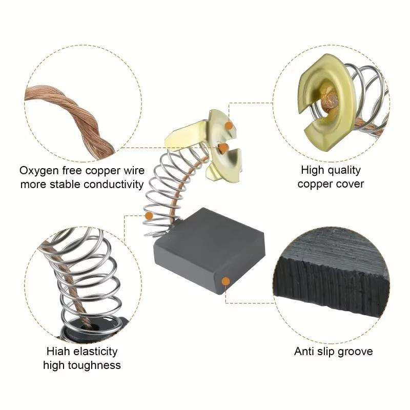 50pcs Heavy-Duty Carbon Brush  - Power Tools Sander recension och pris