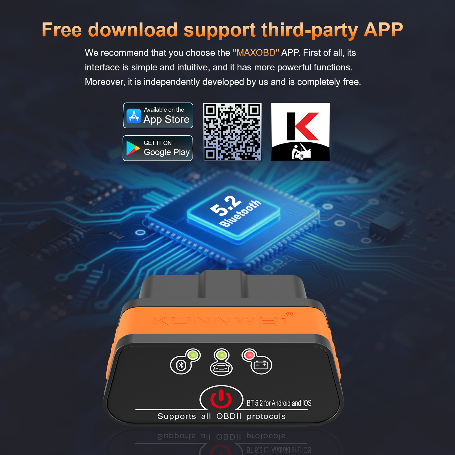 MINI OBD2 KW901 Bluetooth 4.0  - Power Tools English recension och pris