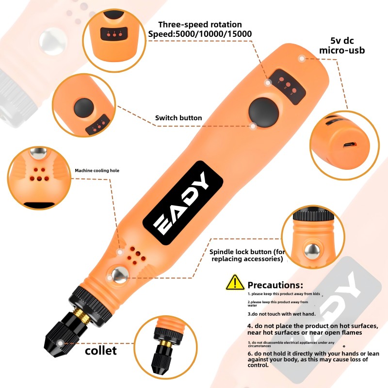 USB Cordless Rotary Tool Kit – - Power Tools Kit Set recension och pris