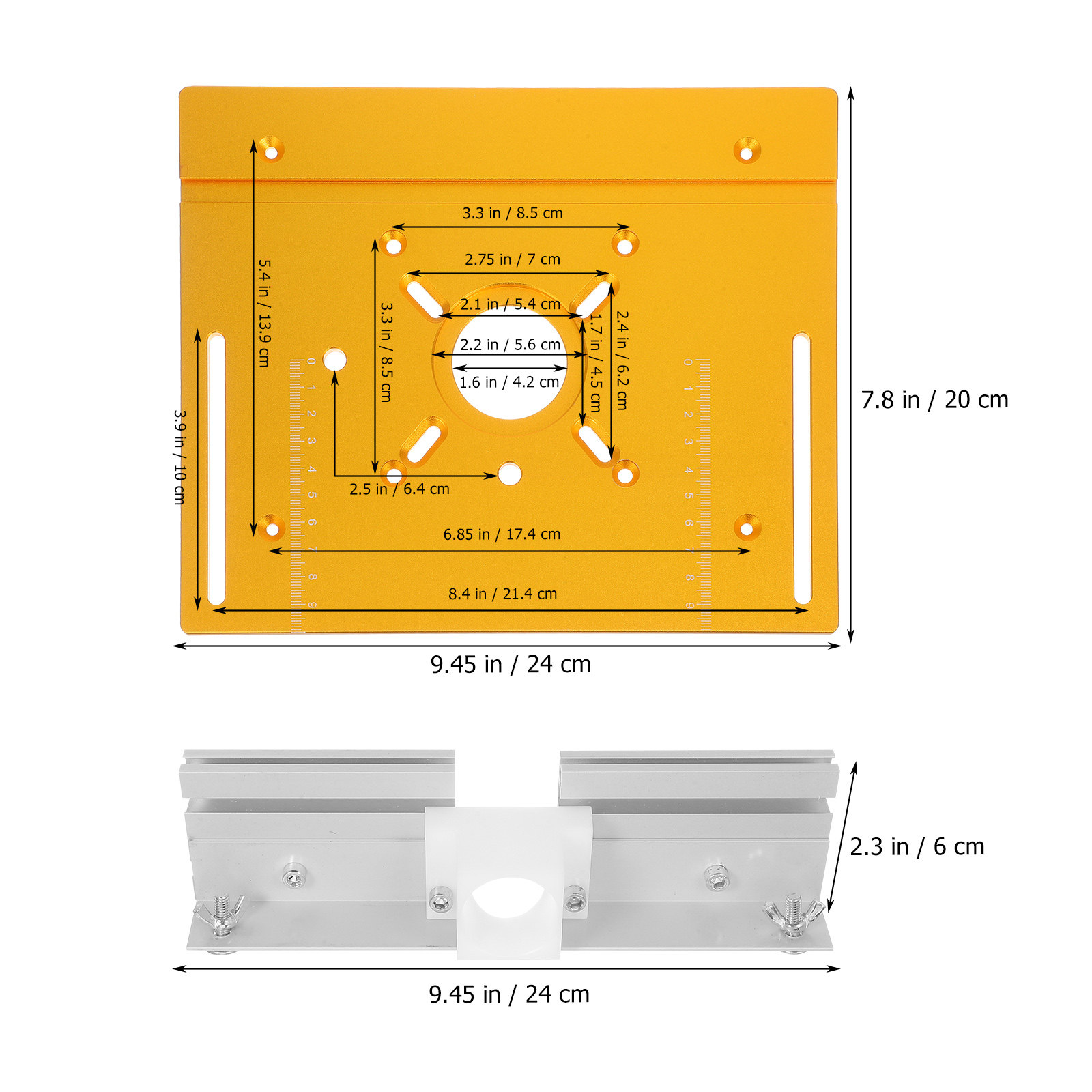 1Set Aluminum Alloy Router Tab - Router Trim Base recension och pris