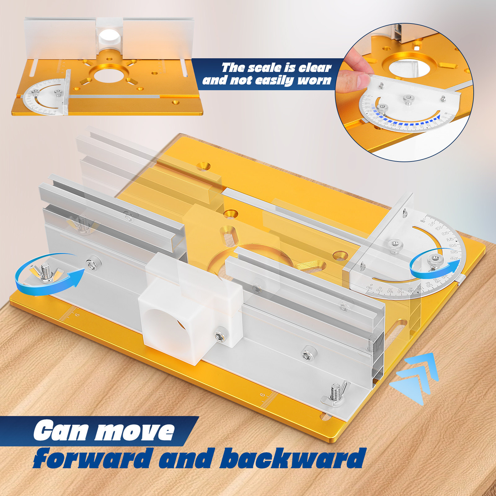 1Set Aluminum Alloy Router Tab - Router Trim Base recension och pris
