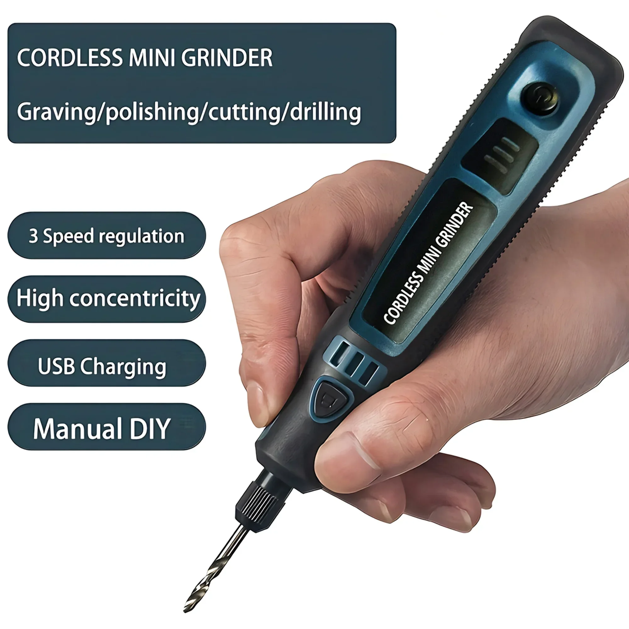 USB Cordless Electric Grinder  - Power Tools Kit Set recension och pris