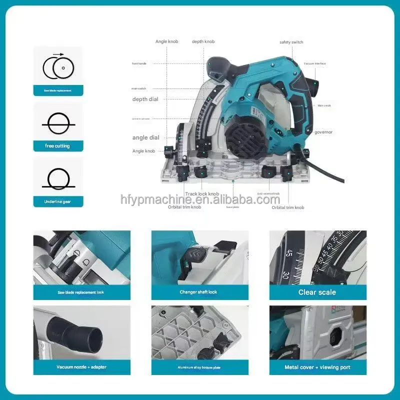 1400W Plunge Saw Cordless Wood - Circular Saw Cordless recension och pris