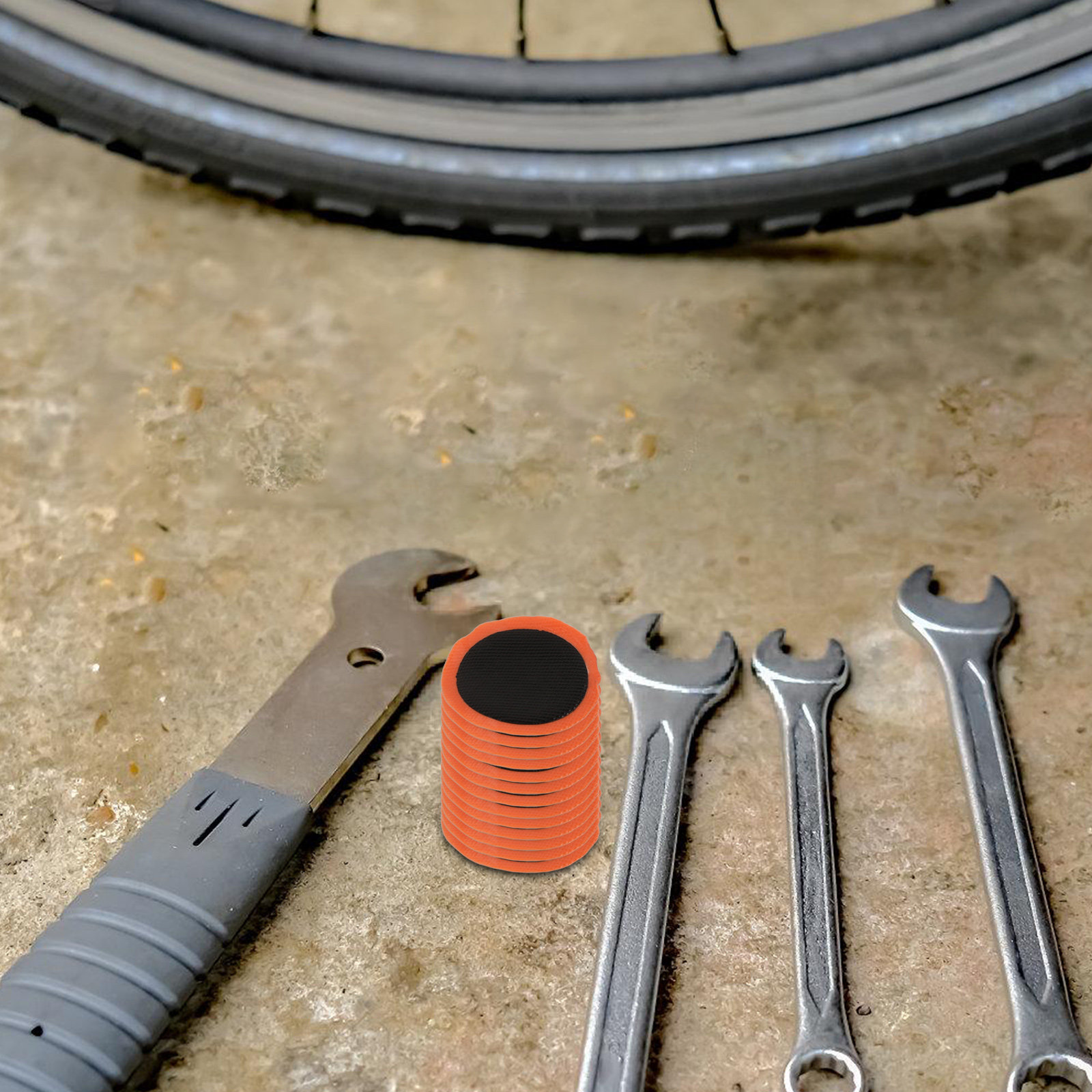 48Pcs Bike Tire Patch Kit Tube - Power Tools Kit Set recension och pris