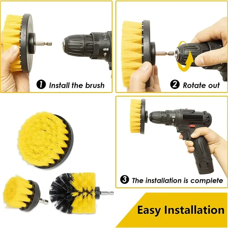 3 pcs/set drill brush set powe - Power Tools Kit Set recension och pris