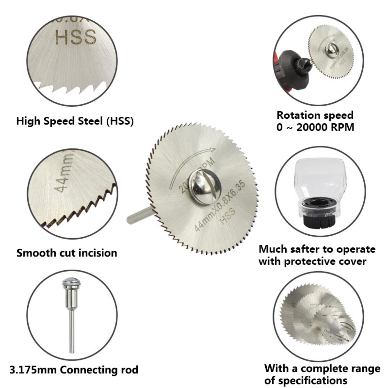 7pcs High Speed Steel Circular - Circular Saw Cordless recension och pris