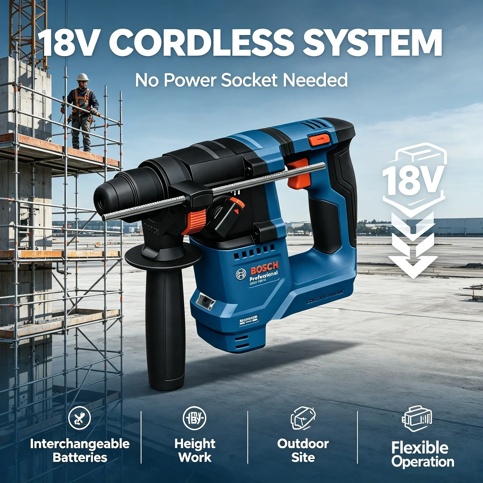 Bosch GBH 18V-18 18V Brushless - Power Tools Cordless recension och pris