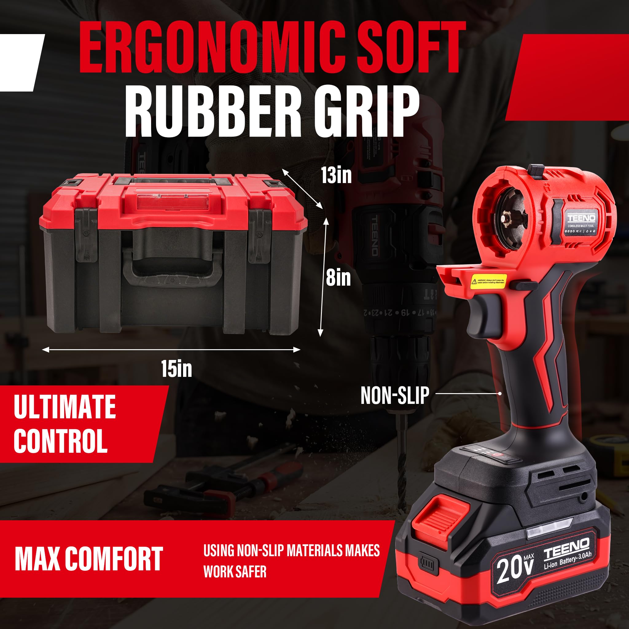 TEENO Brushless Power Tool Com - Power Tools Sander recension och pris