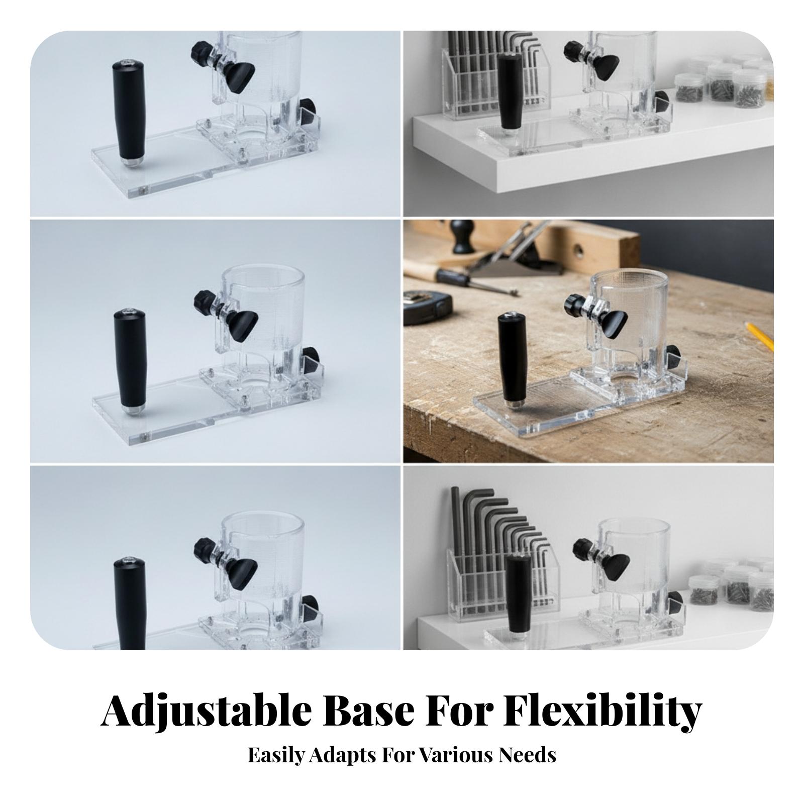 Clear Acrylic Router Base Plat - Router Trim Base recension och pris